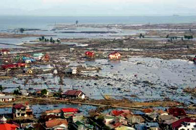 Another devastated area of Banda Aceh, Indonesia